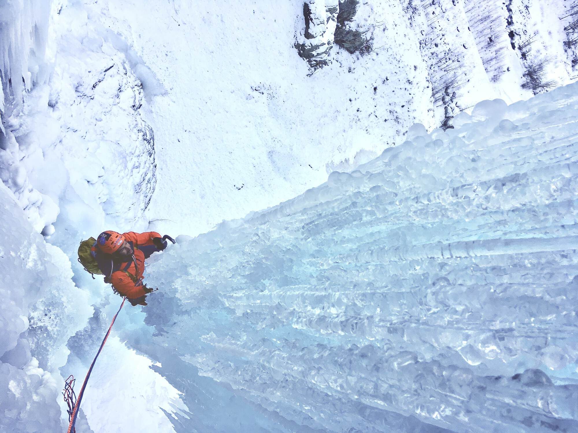 Ice climbing progression in Les Écrins Chamex Climbing courses