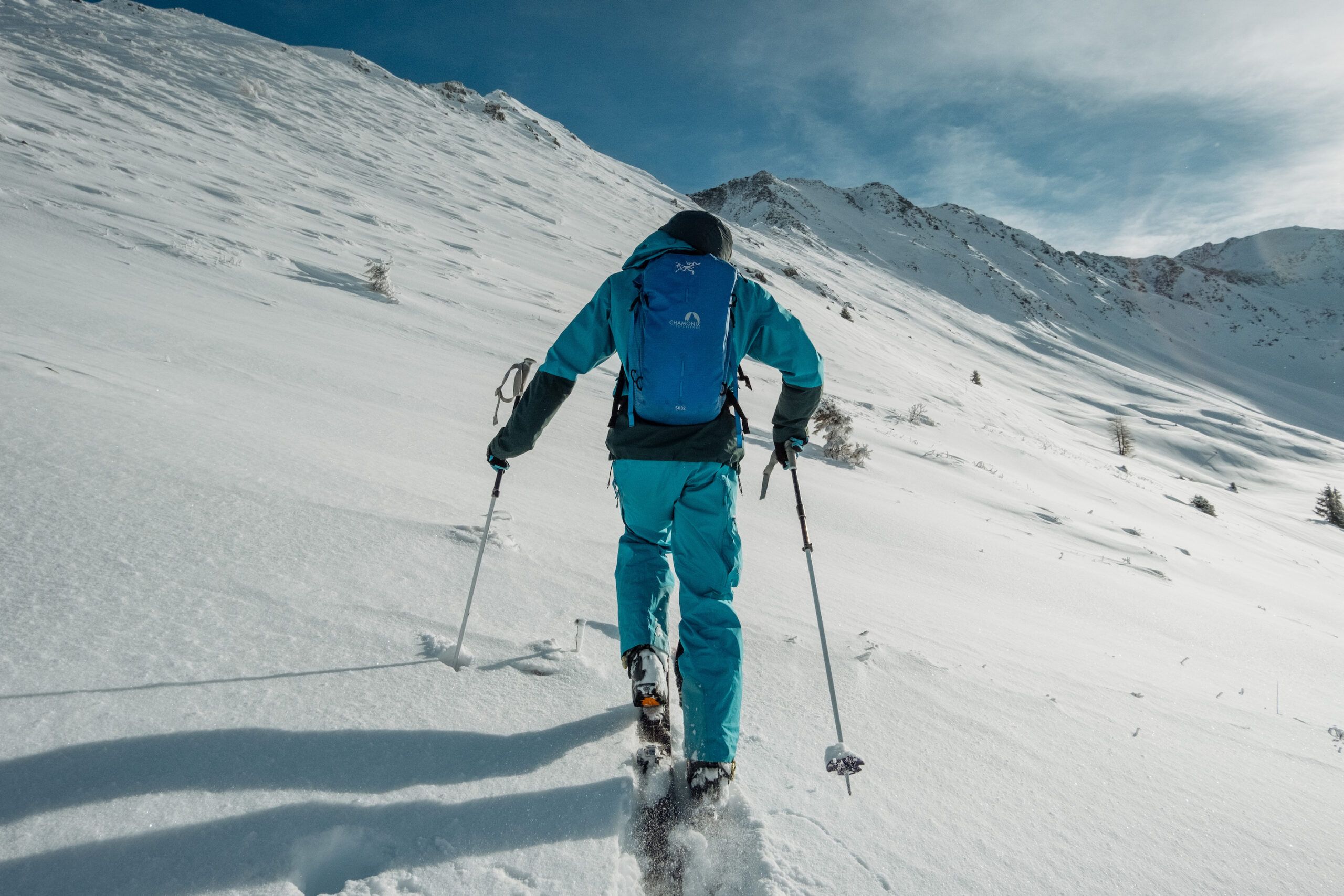 Pete Mason on the Chamex Avalanche safety course.