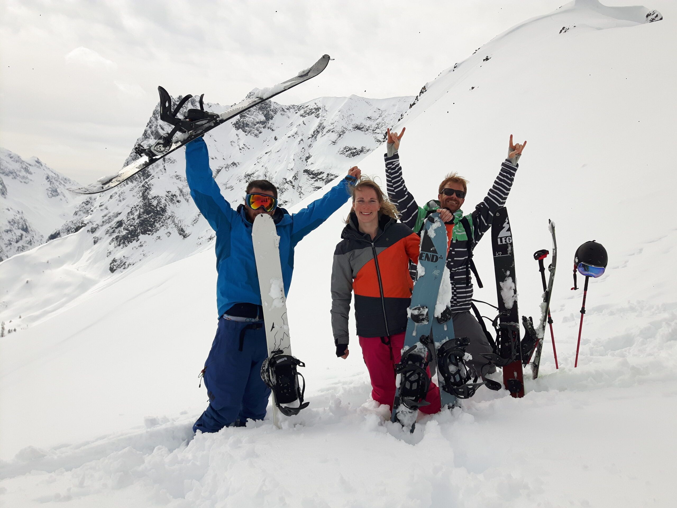 Splitboarding course at Le Tour