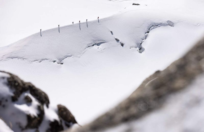 Traverse of the Vallee Blanche, Chamonix Mont Blanc