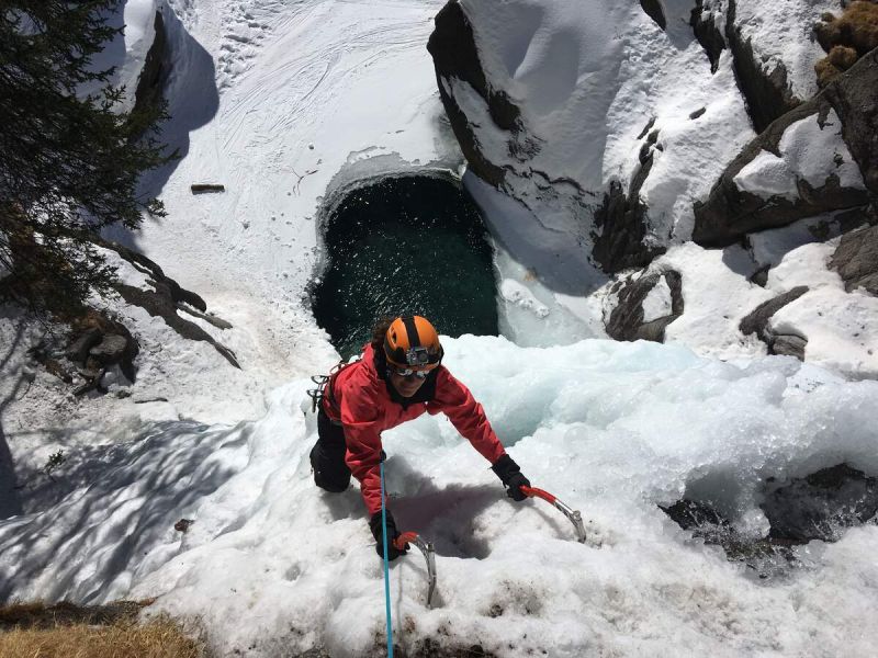 Ice climbing in Chamonix With Chamex mountaineering course