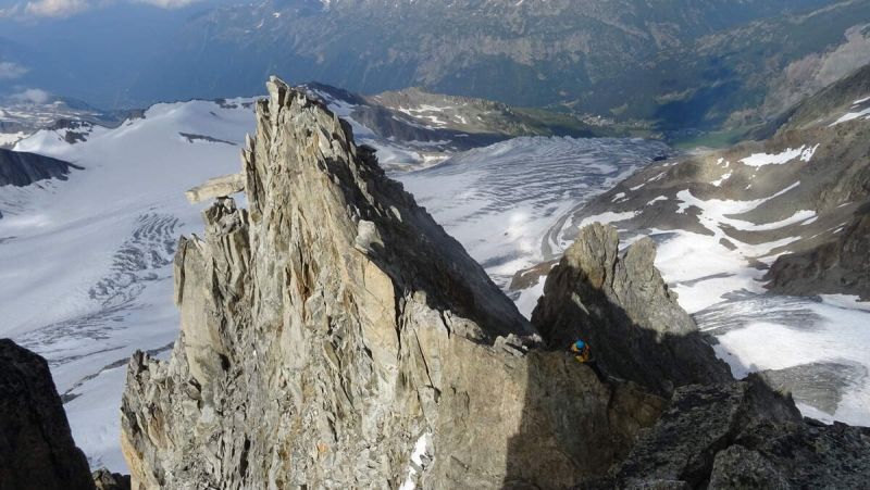 Ascent of the Aiguille du Tour via the Arete de la Table. Chamonix