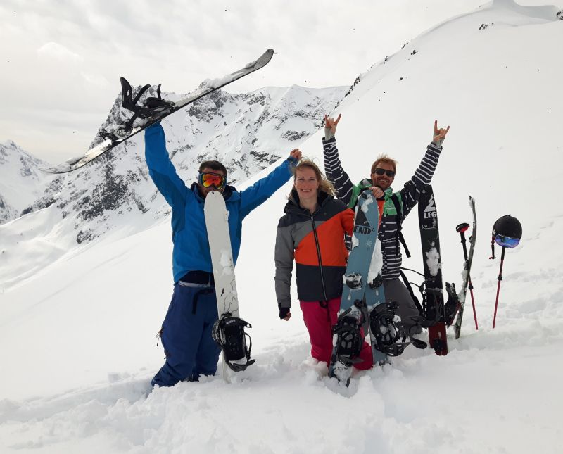 Splitboarding course at Le Tour