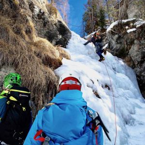 Ice climbing camp in Cogne, Chamonix experience