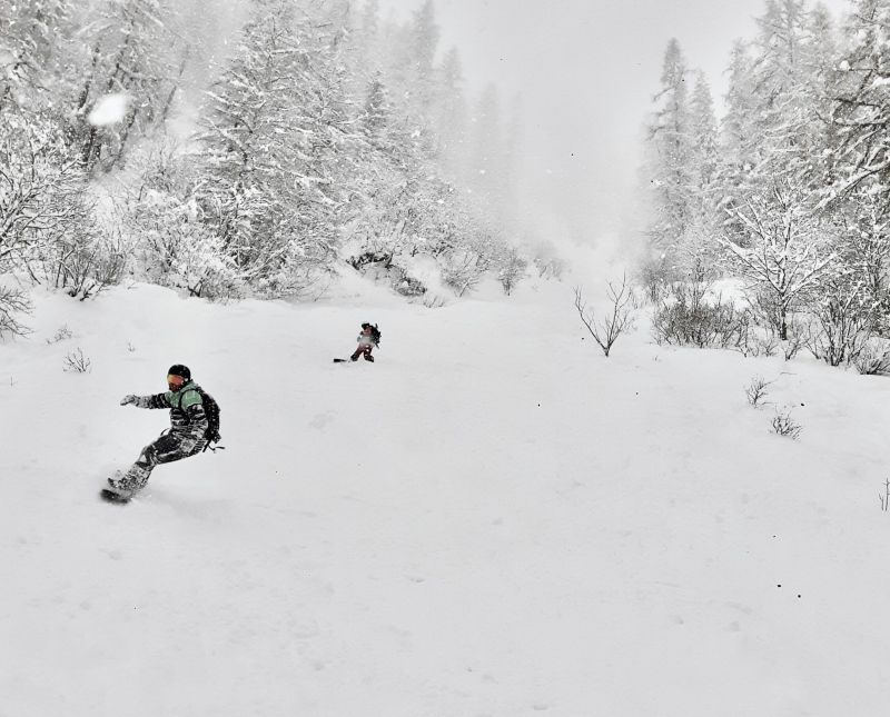 Chamex Freeride course at Le Tour