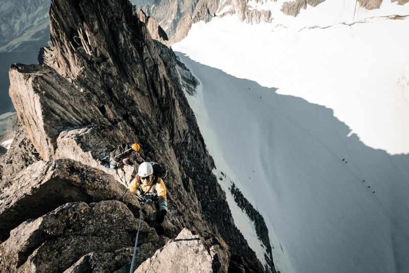 Alpine climbing with Chamex guides in Chamonix