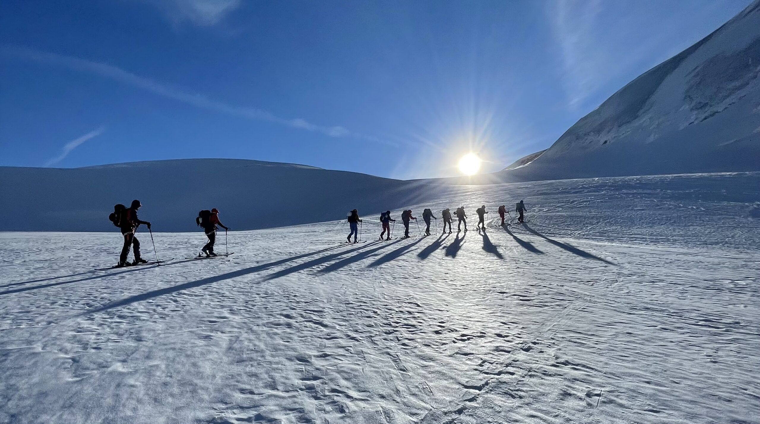 Chamex team on the Chamonix to Zermatt ski tour, Haute Route.