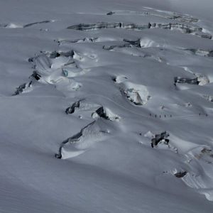 Hikers on the Vallee Blanche Traverse, Chamonix