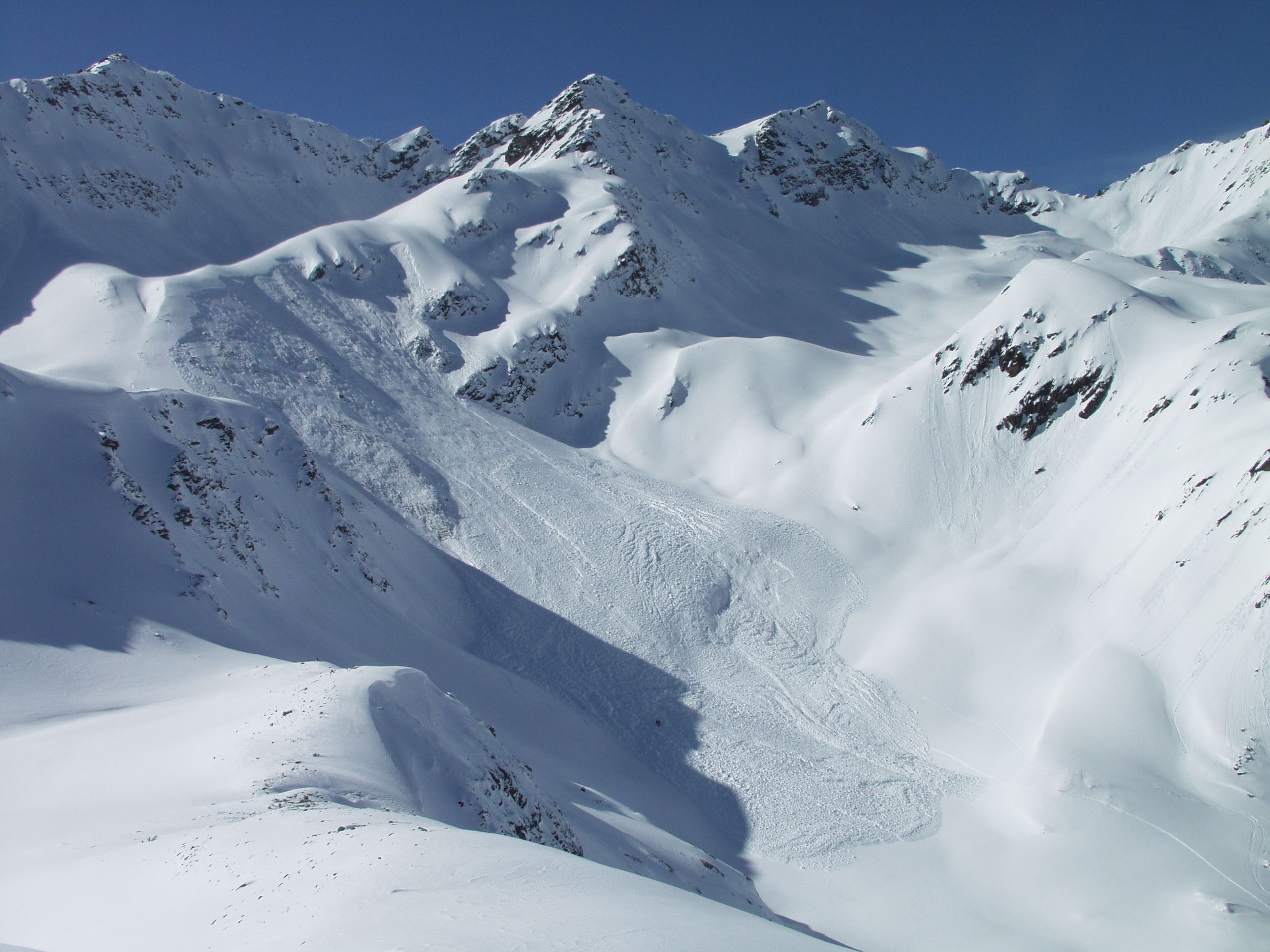 Avalanche debris.