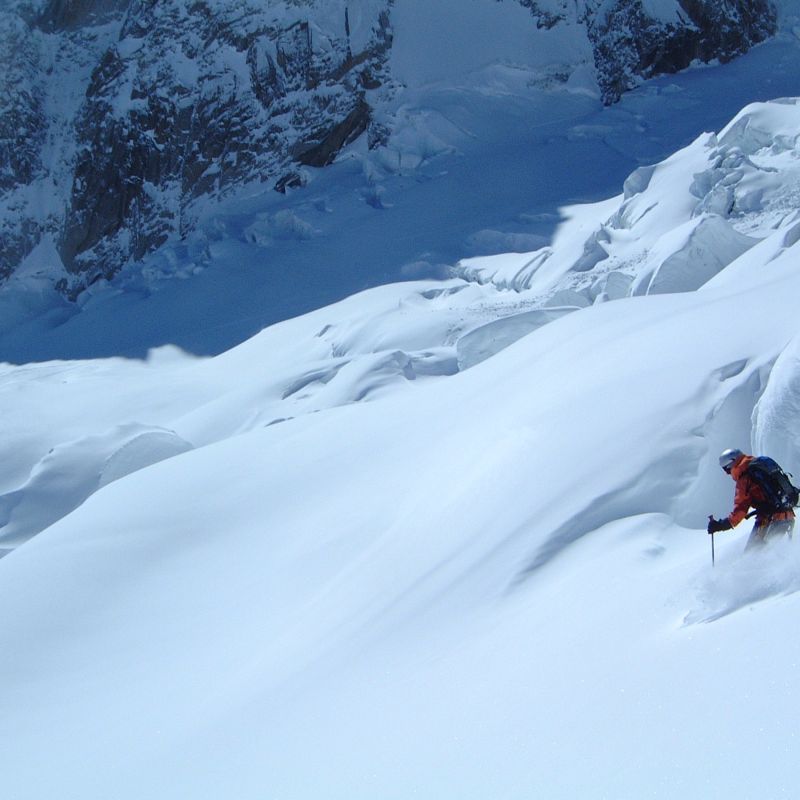 Fresh powder on the Vallée Blanche