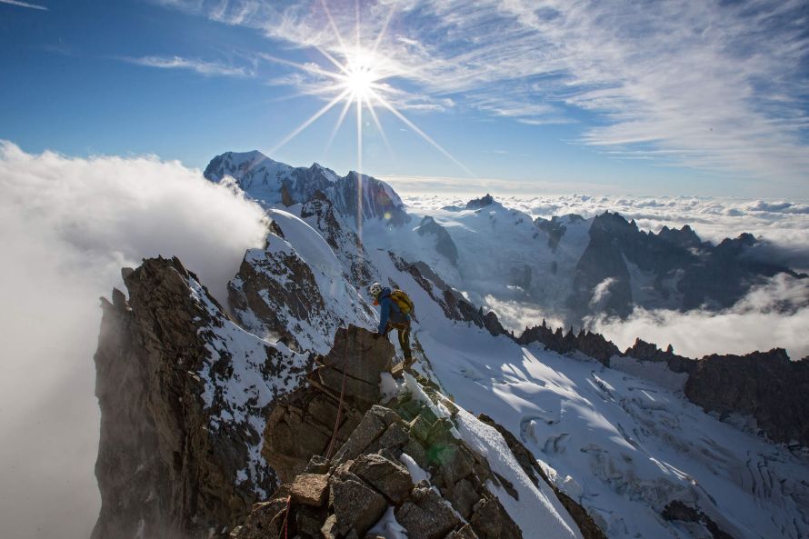 Corrado (Korra) Pesce on Grandes Jorasses