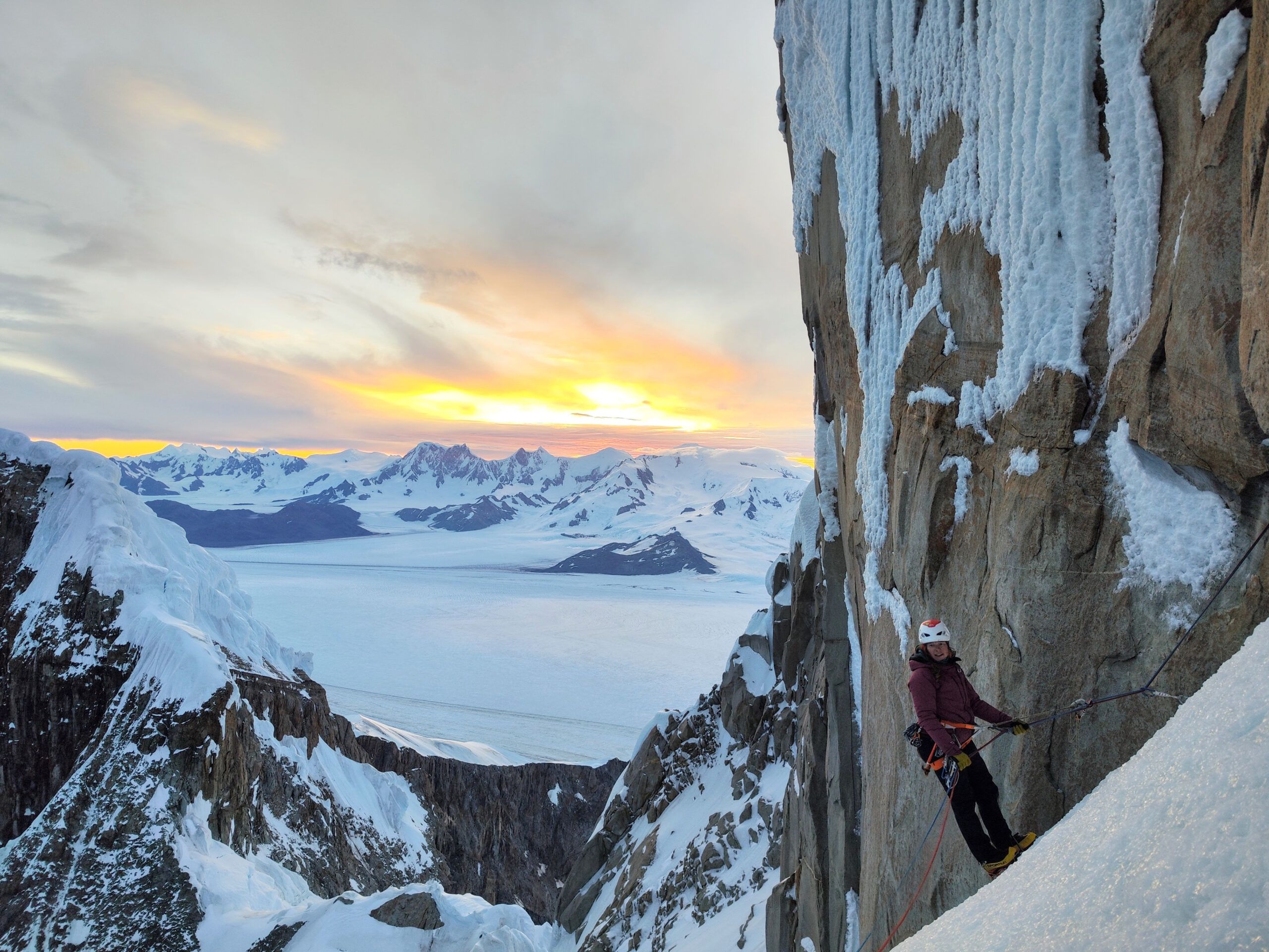 Girls only ascent of Cerro Torre, Patagonia, Argentina