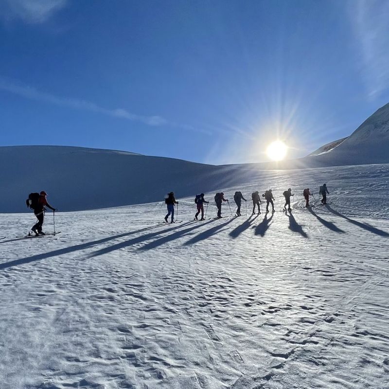 Chamex team on the Chamonix to Zermatt ski tour, Haute Route.