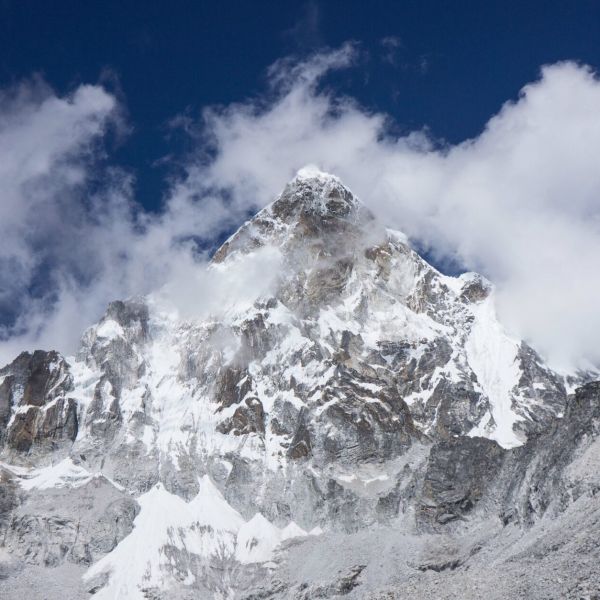 Sebastien Rougergre on summit of Ama Dablam
